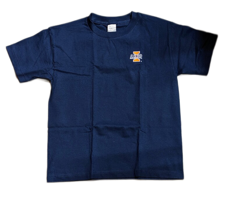 Youth Illinois Fighting Illini Antigua Navy Sport NCAA T-Shirt