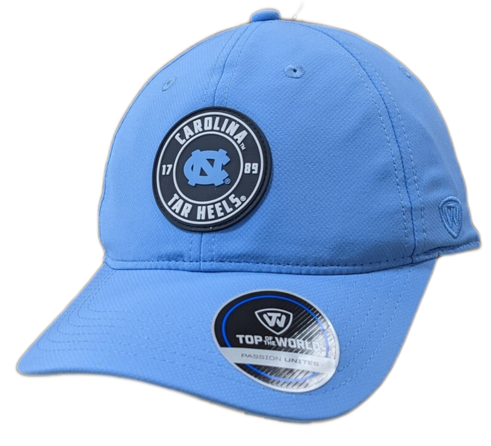Men's North Carolina Tar Heels Top of the World Baby Blue Performance Adjustable Hat