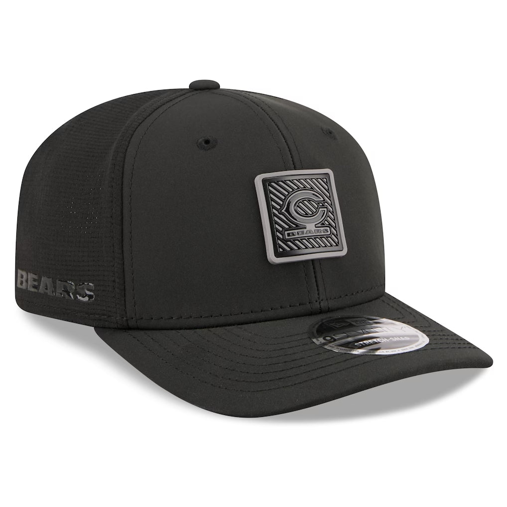 Men's Chicago Bears New Era Black 2026 NFL Training Camp 9SEVENTY Adjustable Hat- C Logo
