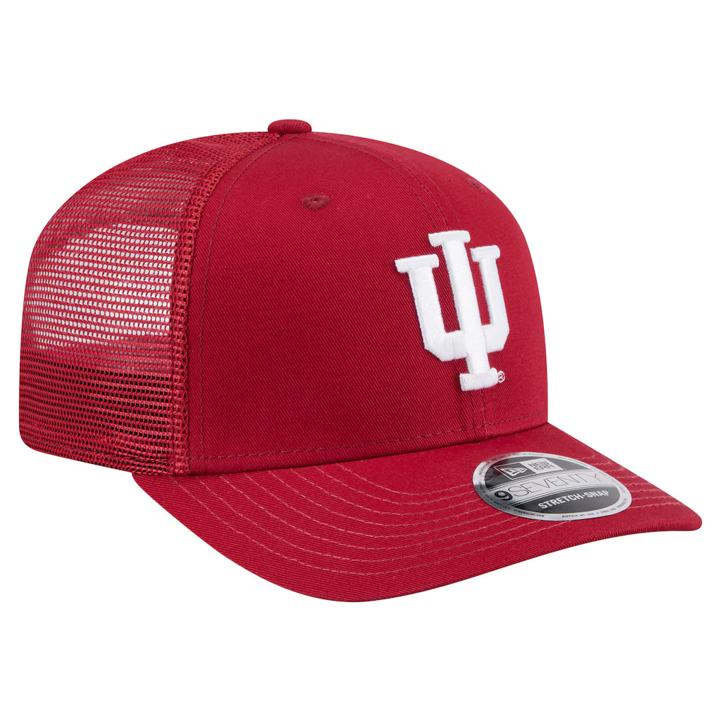 Indiana Hoosiers New Era Primary 9SEVENTY Trucker Stretch-Snap Hat - Crimson