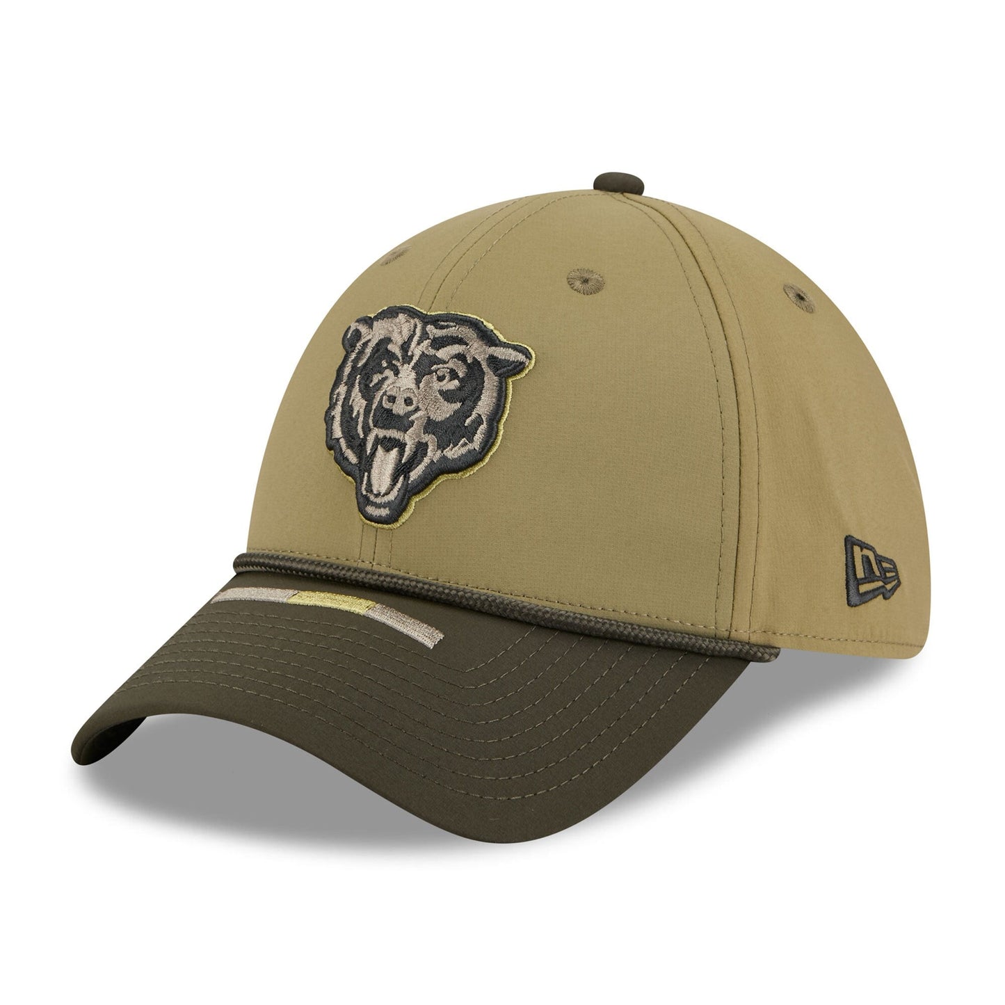Men's New Era Green Chicago Bears 2025 Salute to Service 39THIRTY Flex Hat