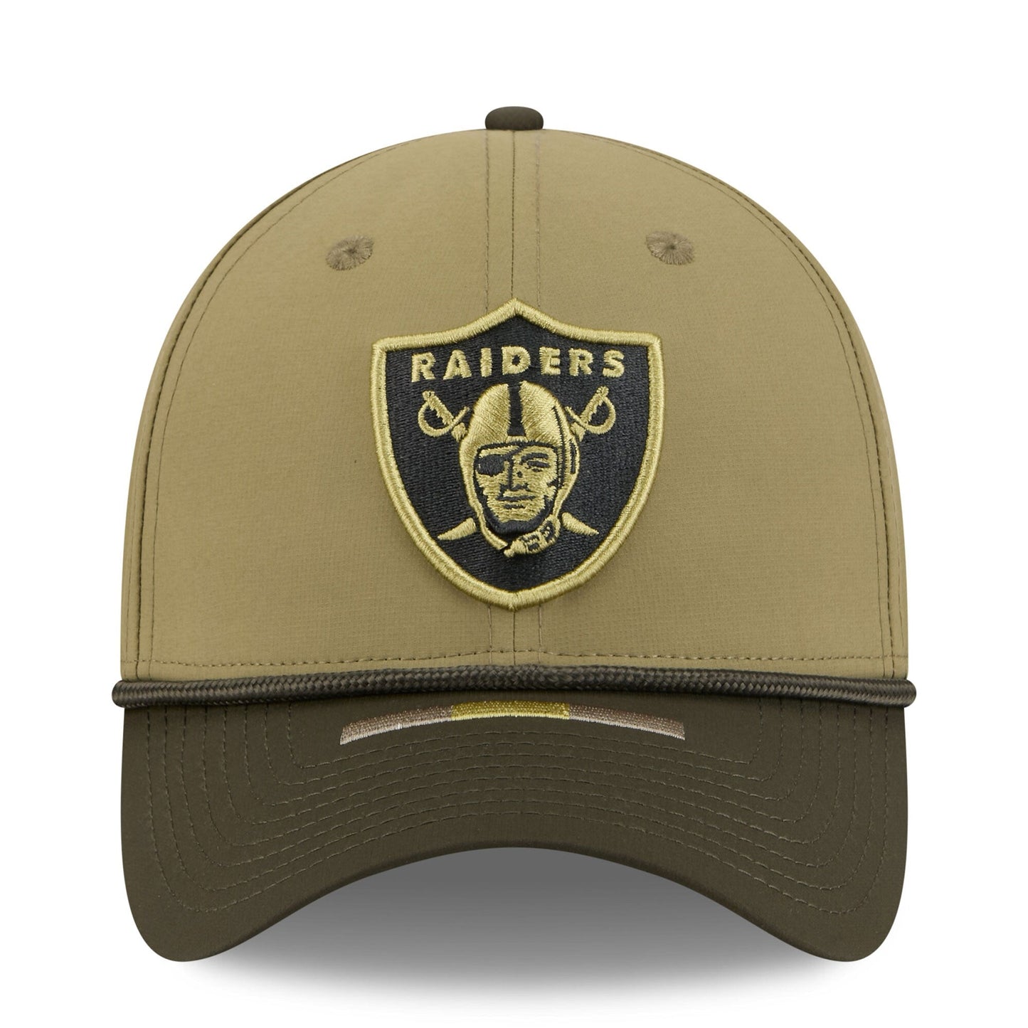 Men's Las Vegas Raiders New Era Green 2025 Salute to Service 39THIRTY Flex Hat