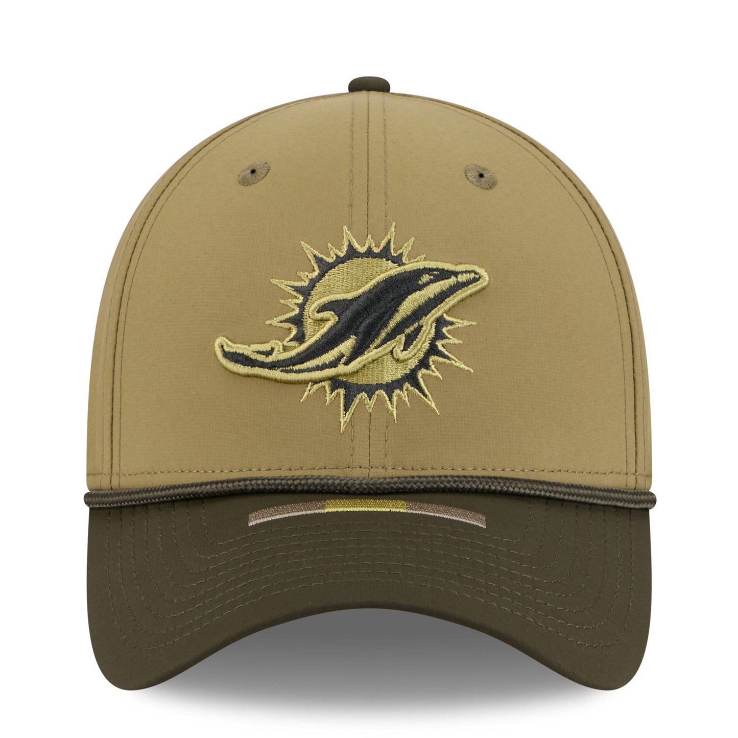 Men's Miami Dolphins New Era Green 2025 Salute to Service 39THIRTY Flex Hat