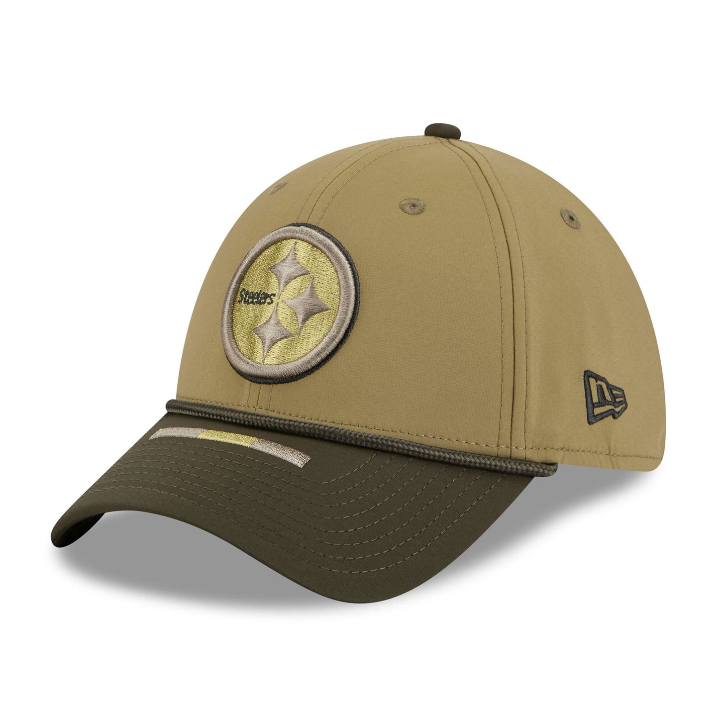 Men's Pittsburgh Steelers New Era Green 2025 Salute to Service 39THIRTY Flex Hat