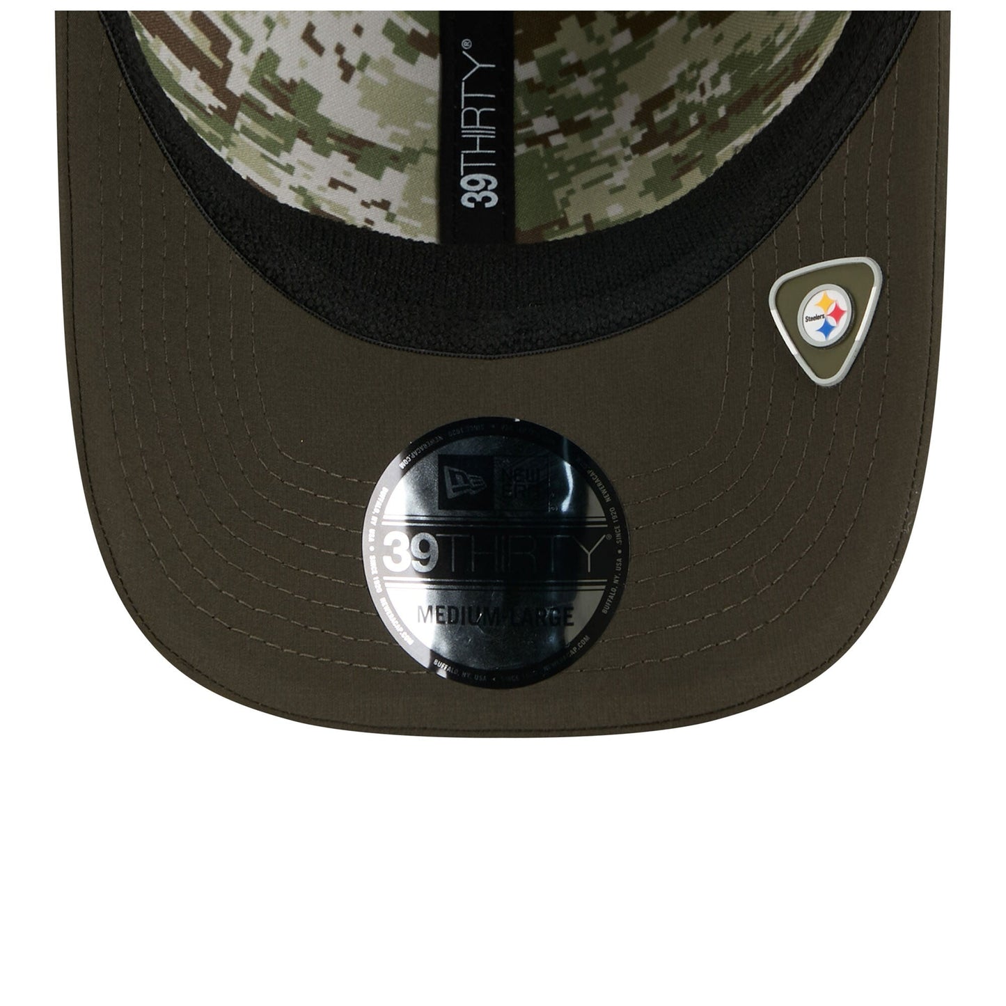 Men's Pittsburgh Steelers New Era Green 2025 Salute to Service 39THIRTY Flex Hat