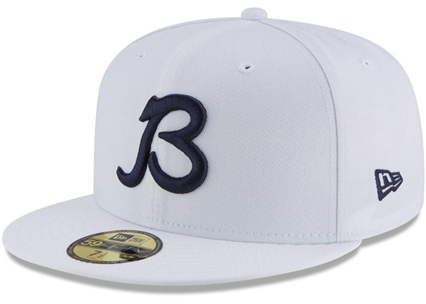 Chicago Bears New Era Optic White Gridiron Traditions B 59FIFTY Fitted Hat