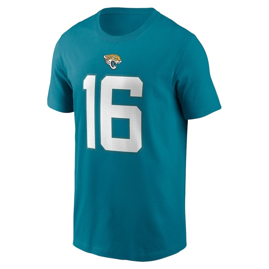 Youth Trevor Lawrence Jacksonville Jaguars Nike Teal FUSE Name & Number T-Shirt