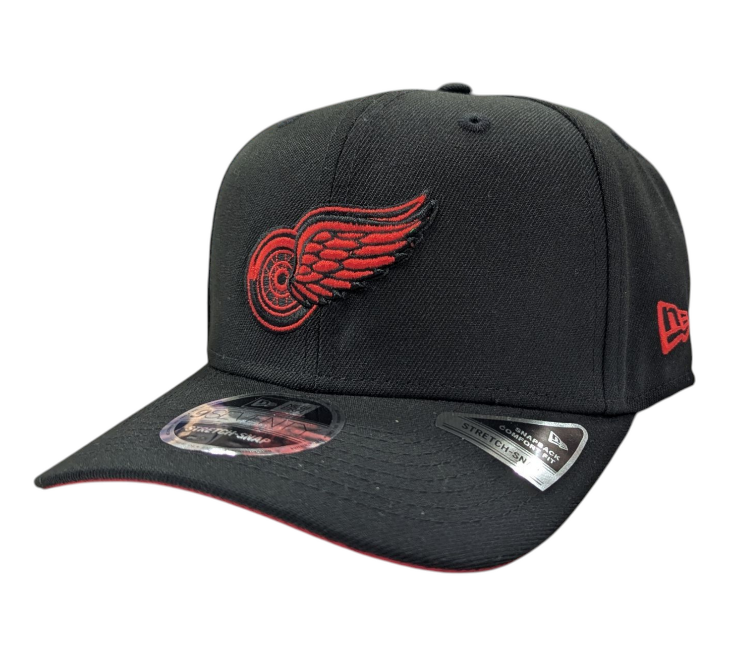 Detroit Red Wings New Era NHL Black D 9SEVENTY Adjustable Hat