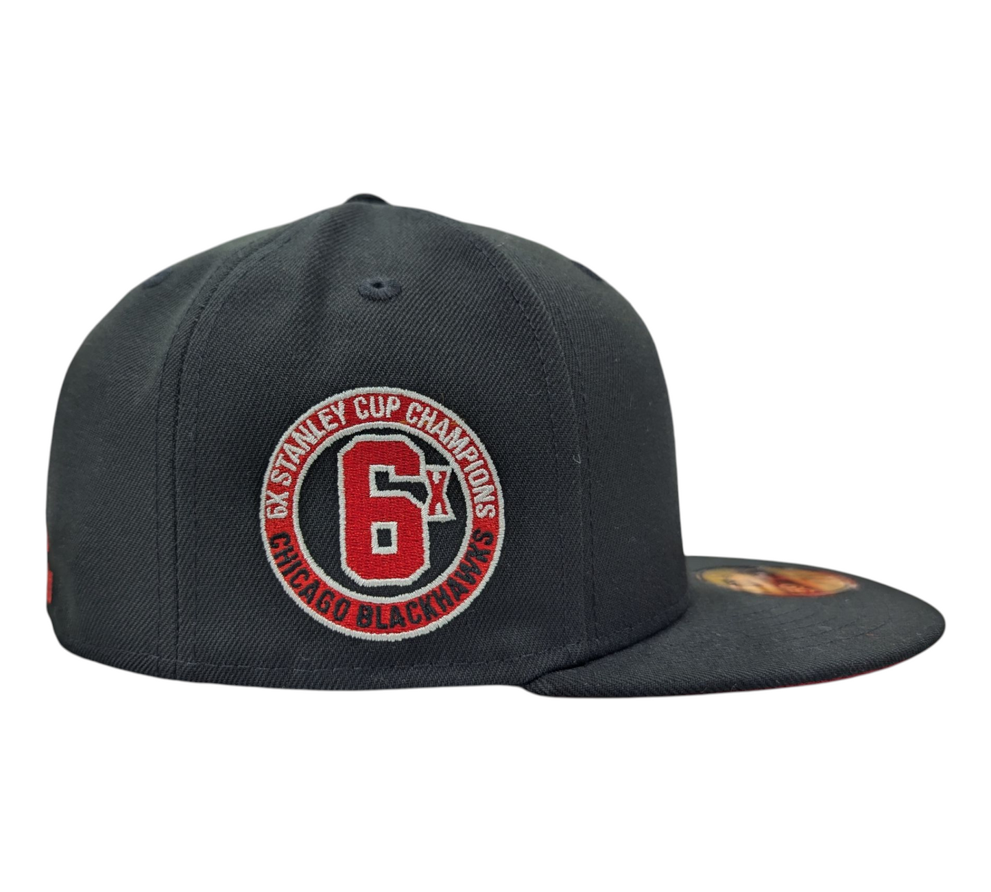 Chicago Blackhawks New Era Tommy Hawk Black 59FIFTY Fitted Hat