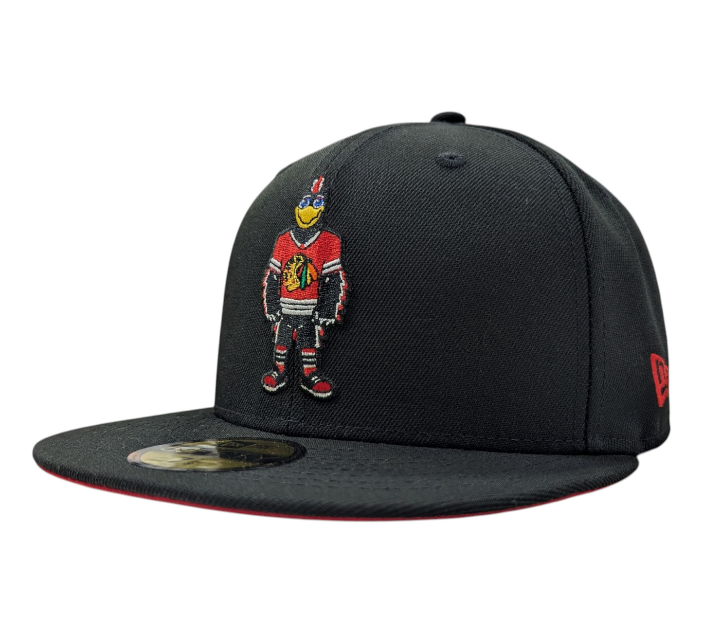 Chicago Blackhawks New Era Tommy Hawk Black 59FIFTY Fitted Hat