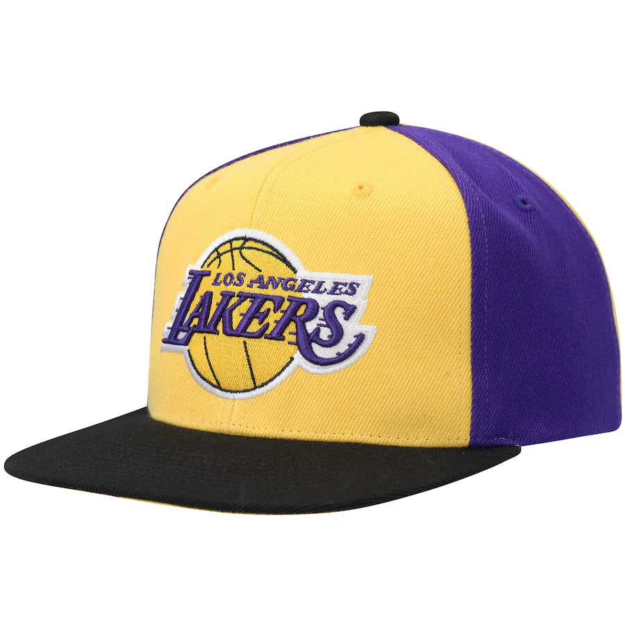 Los Angeles Lakers NBA On The Block Mitchell & Ness Snapback Hat