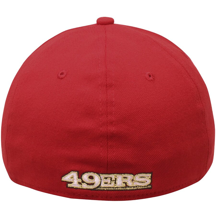 Mens San Francisco 49ers New Era Scarlet 39THIRTY Team Classic Flex Hat