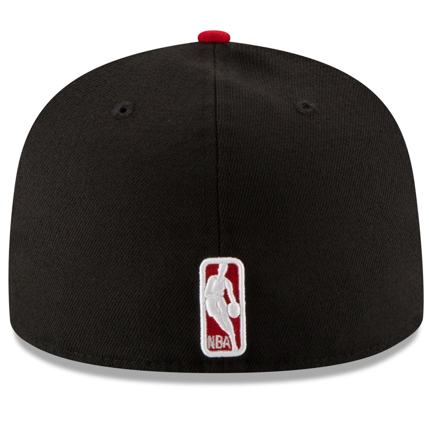 Men's Chicago Bulls New Era Black/Red Official Team Color 2Tone 59FIFTY Fitted Hat