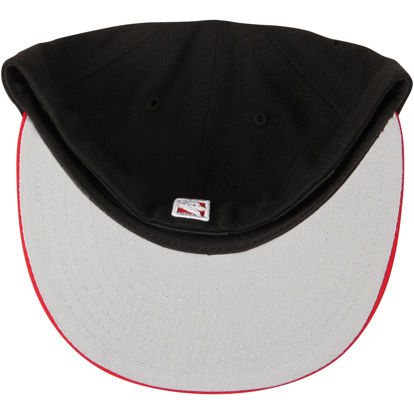 Men's Chicago Bulls New Era Black/Red Official Team Color 2Tone 59FIFTY Fitted Hat