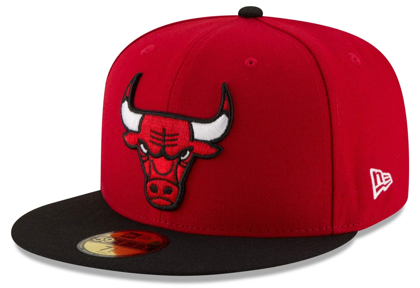Men's Chicago Bulls New Era Red/Black Official Team Color 2Tone 59FIFTY Fitted Hat