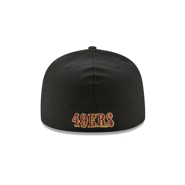 Men's San Francisco 49ers New Era Black Basic 59FIFTY Fitted Hat